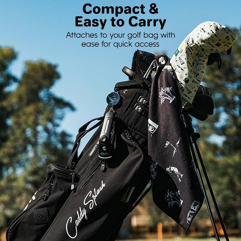 Caddy Splash Golf Club Brush Pro with Water – Heavy Duty Retractable Clip – Push Button for Easy Cleaning – Nylon Bristles – Holds 4 Oz – Golf Accessories for Men – Best Golf Gift – USA Company - Image 5
